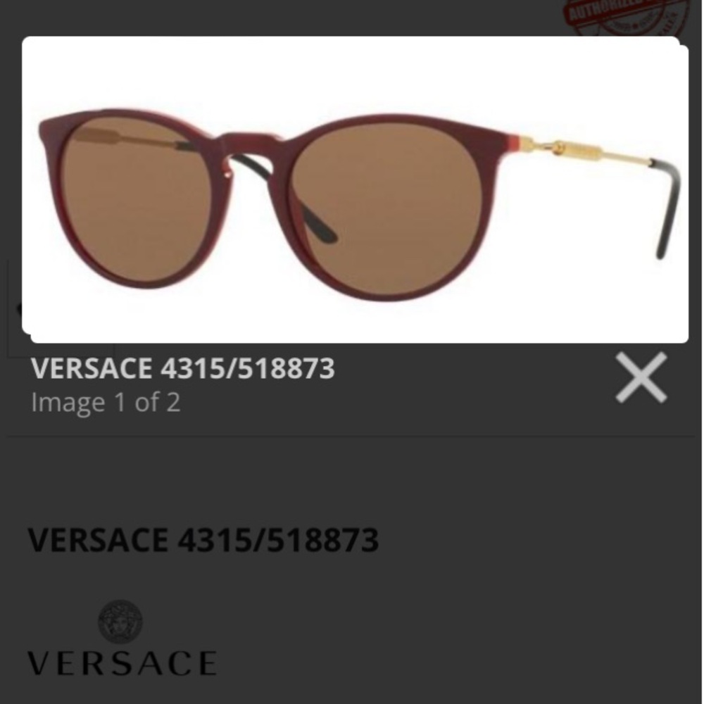 Versace sunglasses—model: 4315; 52-20-140